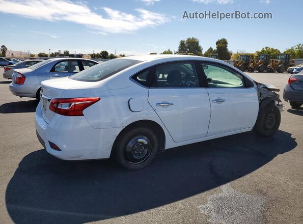 3N1AB7AP0KY227235 2019 NISSAN SENTRA Белый Задняя правая четверть