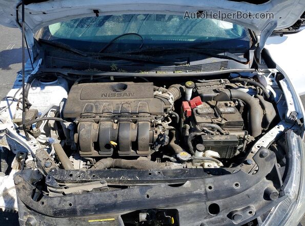 3N1AB7AP0KY227235 2019 NISSAN SENTRA Белый Вид задней части салона