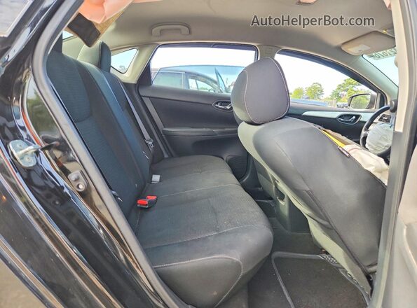 3N1AB7AP0KY232192 2019 NISSAN SENTRA Black Vista de los asientos traseros