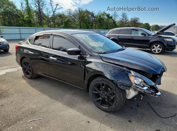 3N1AB7AP0KY232192 2019 NISSAN SENTRA Black Delantero derecho