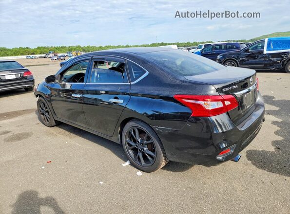 3N1AB7AP0KY232192 2019 NISSAN SENTRA Black Trasero izquierdo