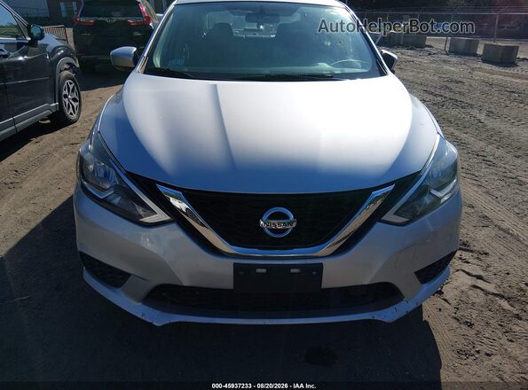 3N1AB7AP0KY234489 2019 NISSAN SENTRA Серебряный Вид щитка приборов