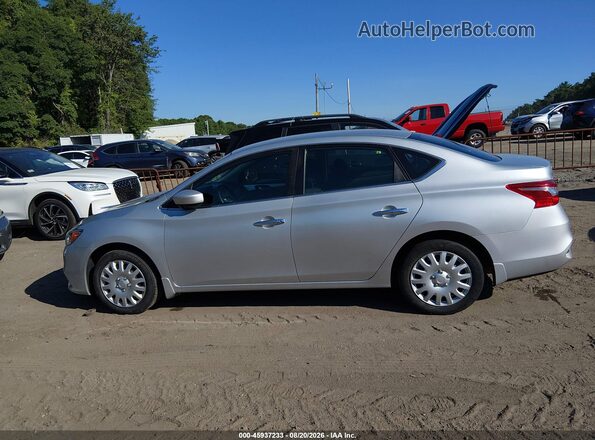 3N1AB7AP0KY234489 2019 NISSAN SENTRA Серебряный Панорамный вид салона 360°