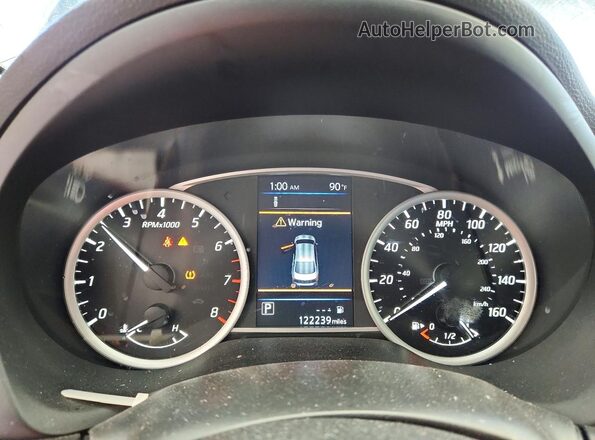 3N1AB7AP0KY234833 2019 NISSAN SENTRA Black Widok zestawu wskaźników
