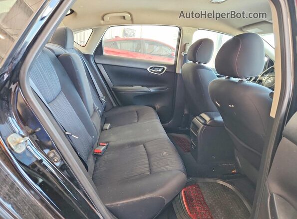 3N1AB7AP0KY234833 2019 NISSAN SENTRA Black Widok tylnych siedzeń