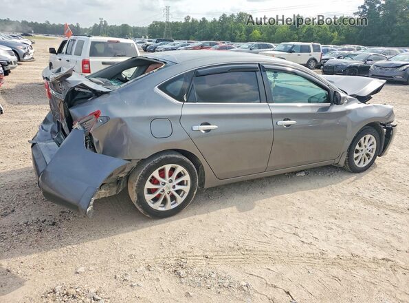 3N1AB7AP0KY253642 2019 NISSAN SENTRA Gray Rear right