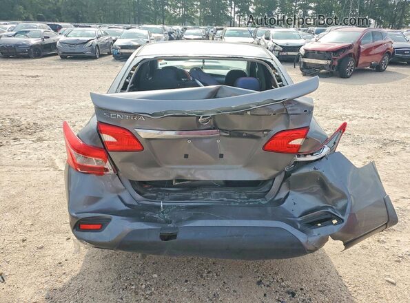 3N1AB7AP0KY253642 2019 NISSAN SENTRA Gray Rear view