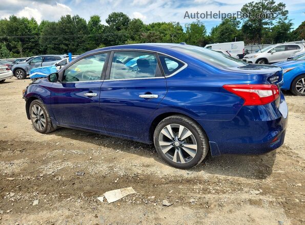 3N1AB7AP0KY265130 2019 NISSAN SENTRA Blue Rear left