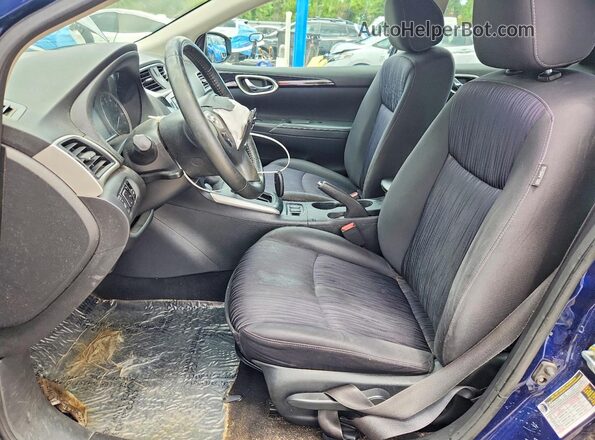 3N1AB7AP0KY265130 2019 NISSAN SENTRA Blue Front interior view