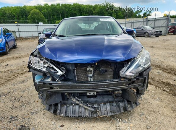 3N1AB7AP0KY265130 2019 NISSAN SENTRA Blue Front view