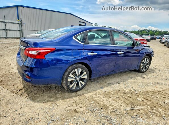 3N1AB7AP0KY265130 2019 NISSAN SENTRA Blue Rear right