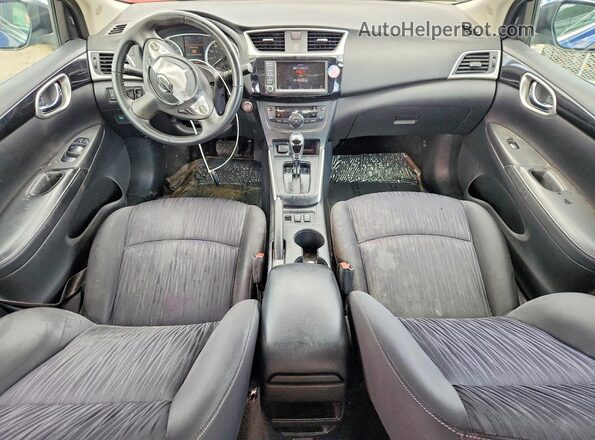 3N1AB7AP0KY265130 2019 NISSAN SENTRA Blue Dashboard view