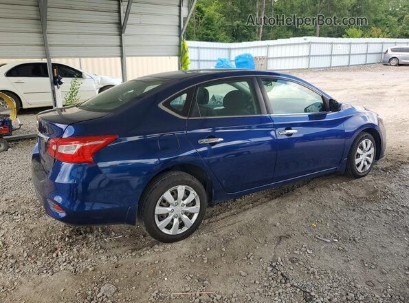 3N1AB7AP0KY276242 2019 NISSAN SENTRA Blue Rear right