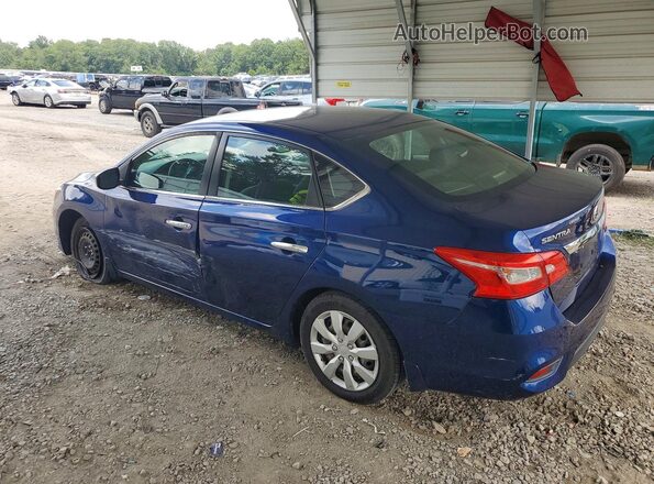 3N1AB7AP0KY276242 2019 NISSAN SENTRA Blue Rear left
