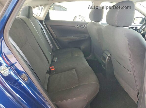 3N1AB7AP0KY276242 2019 NISSAN SENTRA Blue Rear seats view