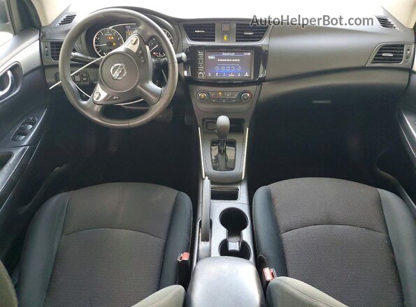 3N1AB7AP0KY276242 2019 NISSAN SENTRA Blue Dashboard view