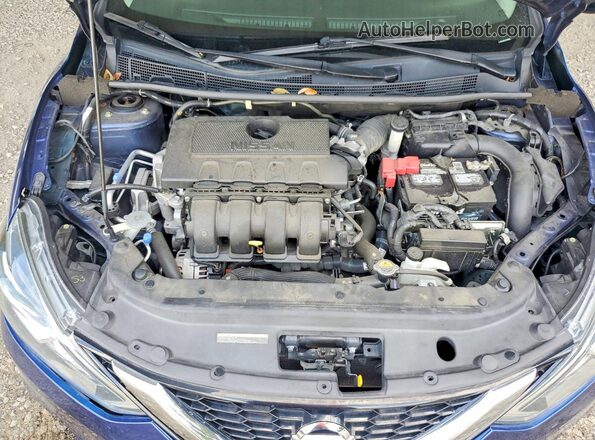 3N1AB7AP0KY276242 2019 NISSAN SENTRA Blue Rear interior view