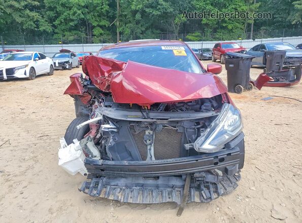 3N1AB7AP0KY277570 2019 NISSAN SENTRA Red Вид спереду