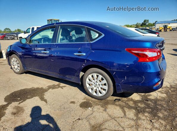 3N1AB7AP0KY277598 2019 NISSAN SENTRA Blue Հետևի ձախ