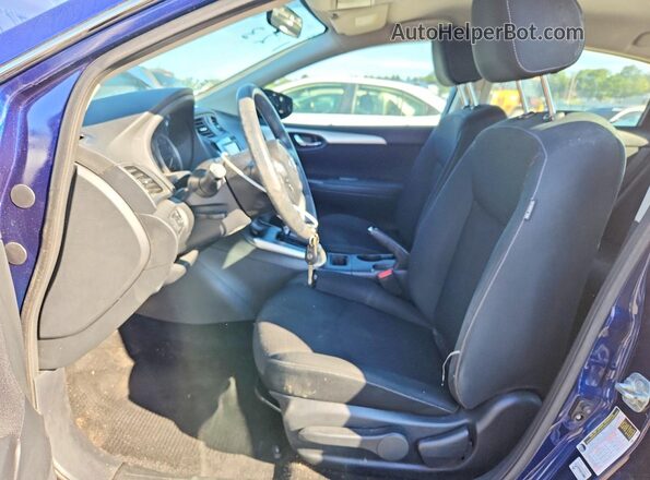 3N1AB7AP0KY277598 2019 NISSAN SENTRA Blue Սալոնի դիմացի տեսք