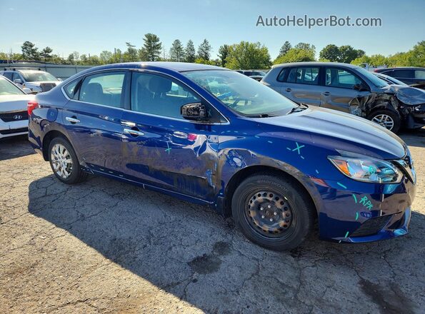 3N1AB7AP0KY277598 2019 NISSAN SENTRA Blue Առջևի աջ