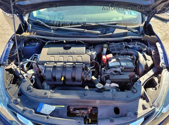 3N1AB7AP0KY277598 2019 NISSAN SENTRA Blue Սալոնի հետևի տեսք