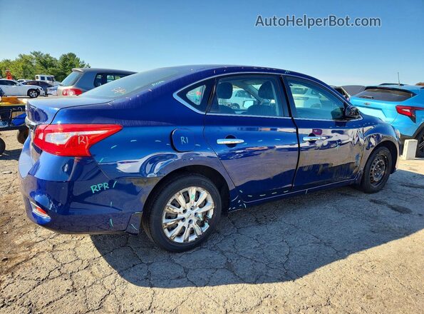 3N1AB7AP0KY277598 2019 NISSAN SENTRA Blue Հետևի աջ