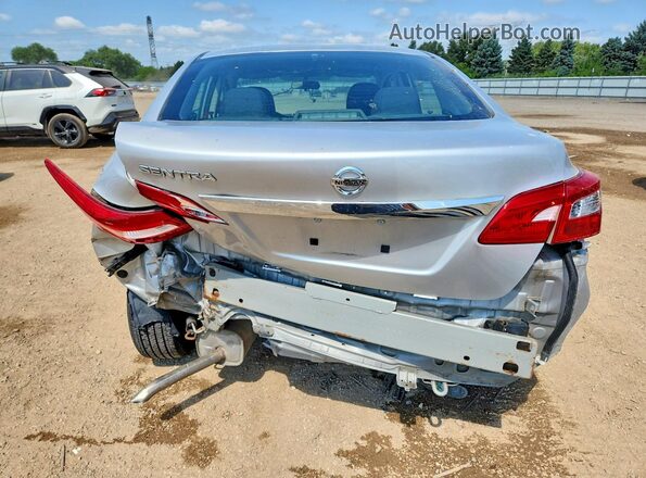 3N1AB7AP0KY283417 2019 NISSAN SENTRA Серебряный Вид сзади