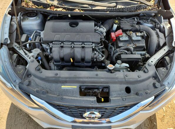 3N1AB7AP0KY283417 2019 NISSAN SENTRA Серебряный Вид задней части салона
