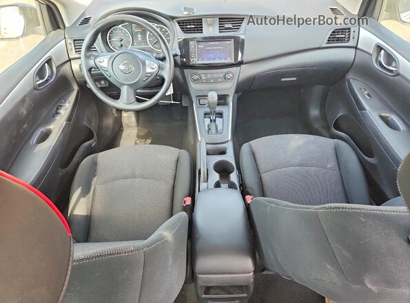 3N1AB7AP0KY283417 2019 NISSAN SENTRA Серебряный Вид панели приборов