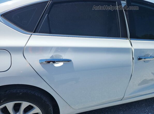 3N1AB7AP0KY299178 2019 NISSAN SENTRA White Widok tylnych siedzeń