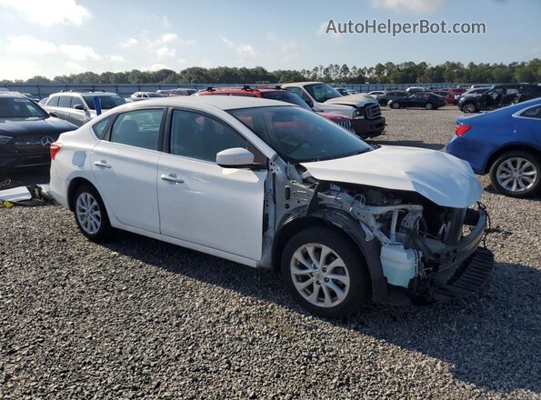3N1AB7AP0KY315993 2019 NISSAN SENTRA White Front right