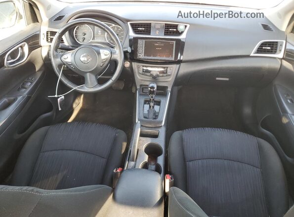 3N1AB7AP0KY315993 2019 NISSAN SENTRA White Dashboard view