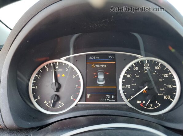 3N1AB7AP0KY315993 2019 NISSAN SENTRA White Instrument cluster view