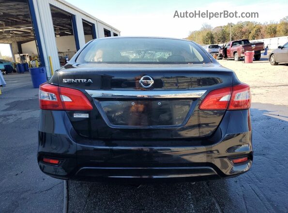 3N1AB7AP0KY323446 2019 NISSAN SENTRA Black Widok z tyłu