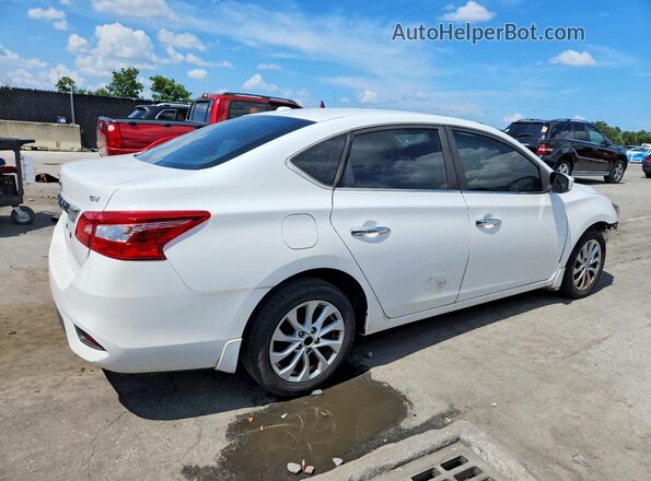 3N1AB7AP0KY332972 2019 NISSAN SENTRA White Задня права чверть