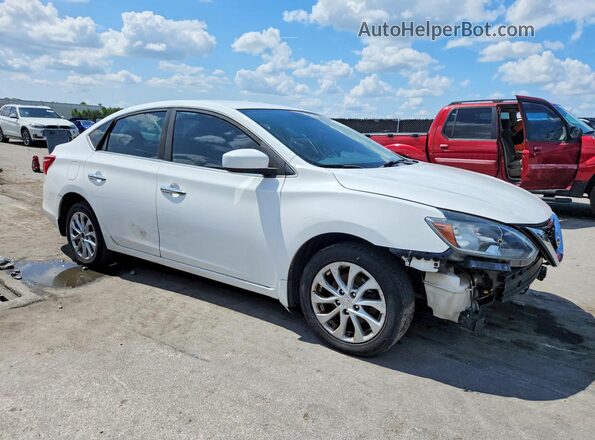3N1AB7AP0KY332972 2019 NISSAN SENTRA White Передня права чверть