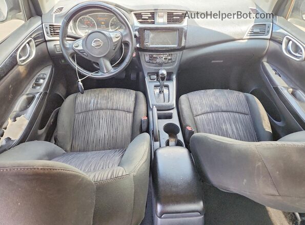 3N1AB7AP0KY332972 2019 NISSAN SENTRA White Вид панелі приладів