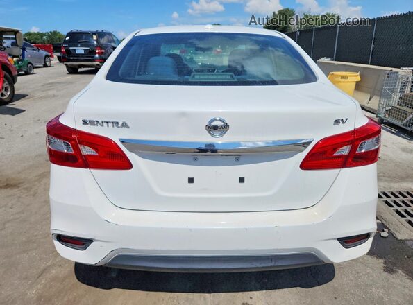 3N1AB7AP0KY332972 2019 NISSAN SENTRA White Вид ззаду