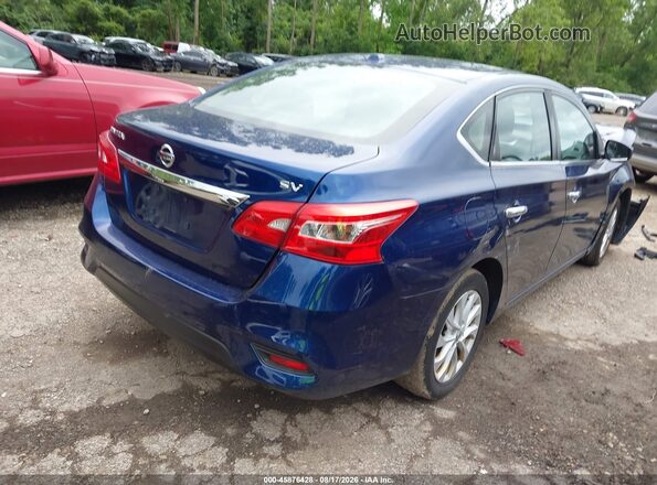 3N1AB7AP0KY336892 2019 NISSAN SENTRA Blue Tył prawy