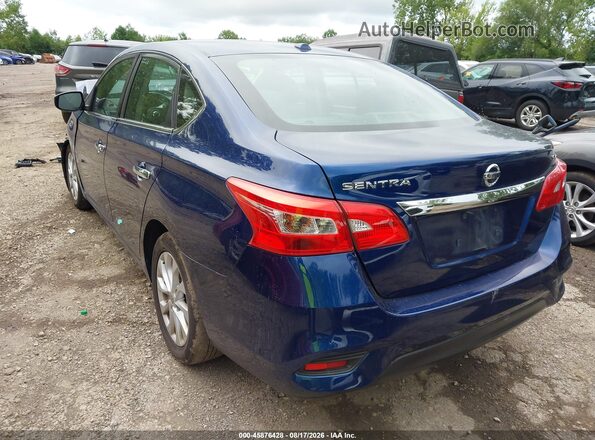 3N1AB7AP0KY336892 2019 NISSAN SENTRA Blue Tył lewy