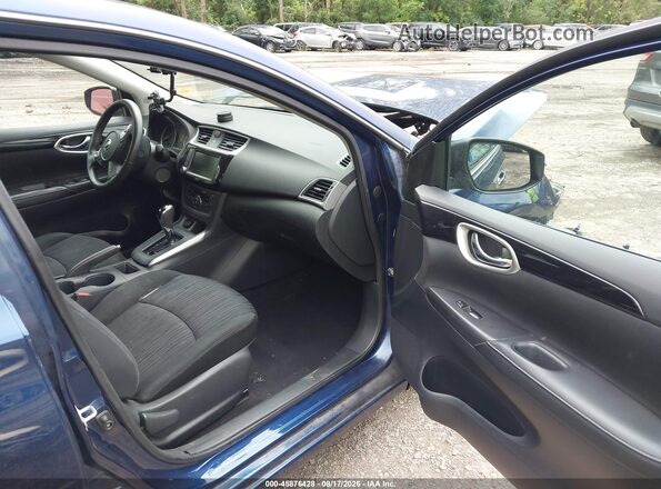 3N1AB7AP0KY336892 2019 NISSAN SENTRA Blue Widok wnętrza z przodu
