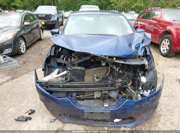3N1AB7AP0KY336892 2019 NISSAN SENTRA Blue Widok wnętrza z tyłu