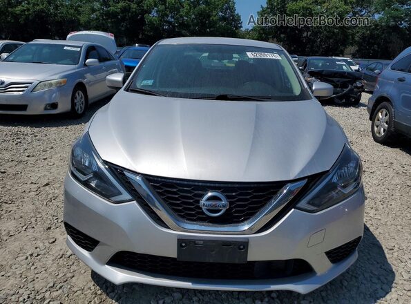 3N1AB7AP0KY337086 2019 NISSAN SENTRA Silver წინა ხედი