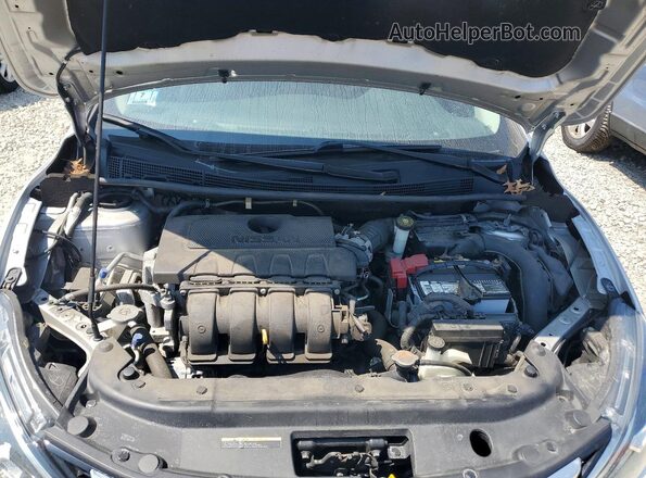 3N1AB7AP0KY337086 2019 NISSAN SENTRA Silver უკანა სალონის ხედი