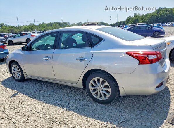 3N1AB7AP0KY337086 2019 NISSAN SENTRA Silver უკანა მარცხენა