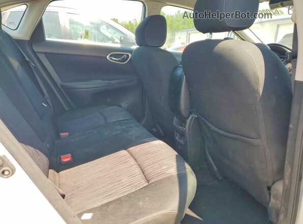3N1AB7AP0KY337086 2019 NISSAN SENTRA Silver უკანა სავარძლების ხედი