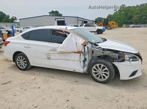 3N1AB7AP0KY339842 2019 NISSAN SENTRA White წინა მარჯვენა