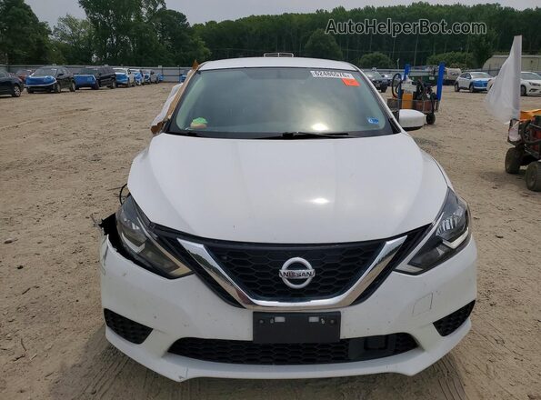 3N1AB7AP0KY339842 2019 NISSAN SENTRA White წინა ხედი
