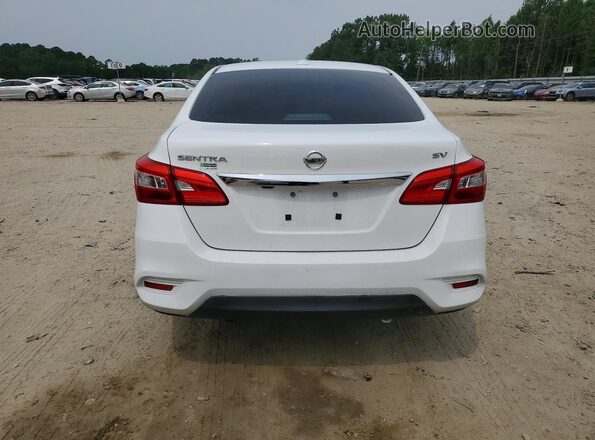 3N1AB7AP0KY339842 2019 NISSAN SENTRA White უკანა ხედი